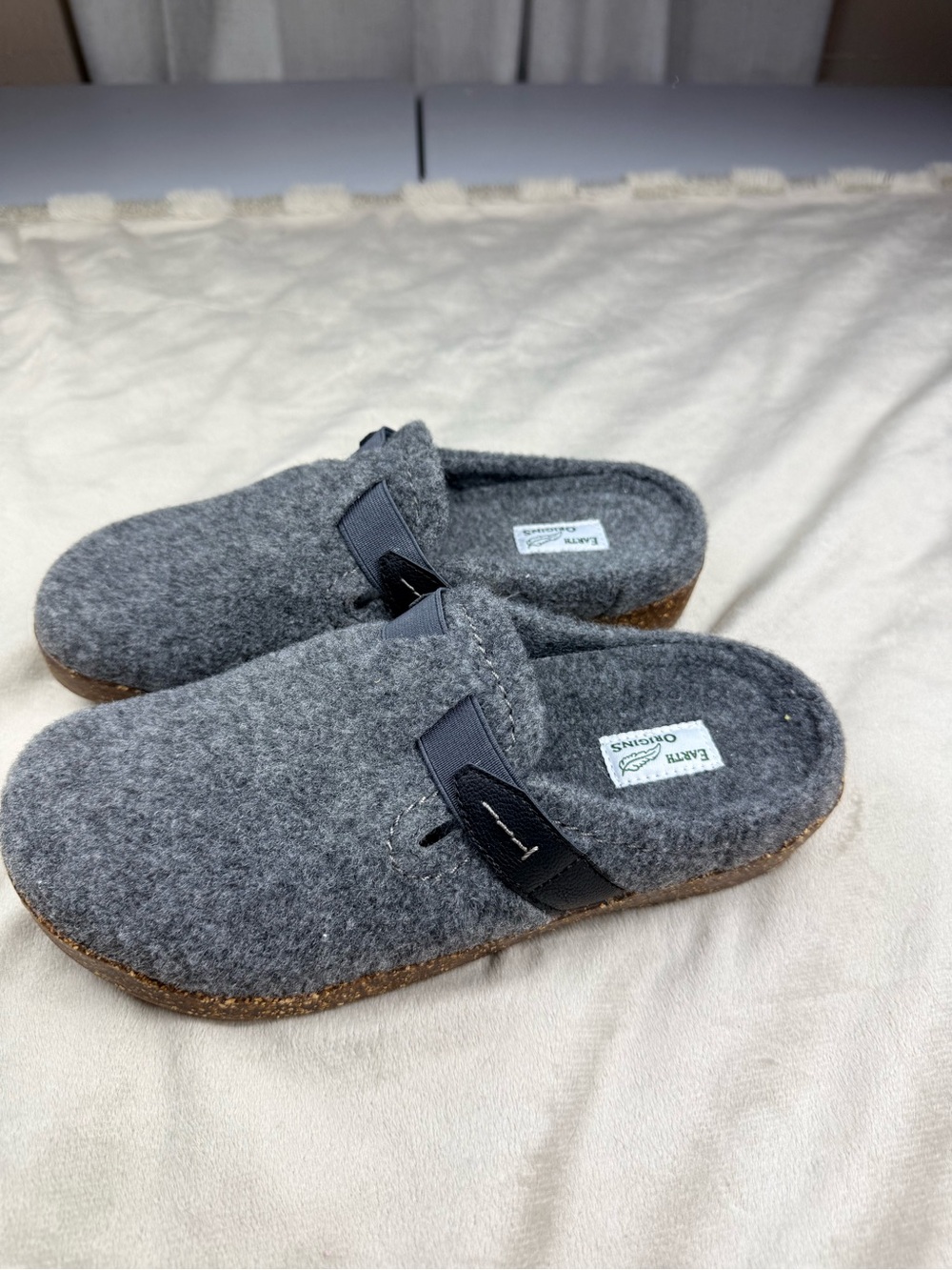Earth Origins Charcoal Slip-On Clogs